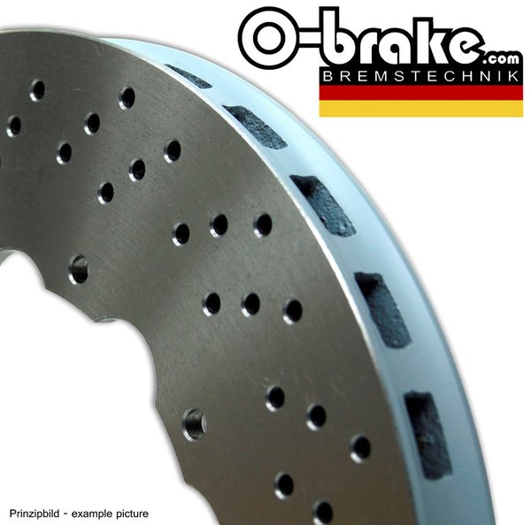 Upgrade level 1 sport brake Kit "type drilled" for Audi RS4 Typ 8K - front
