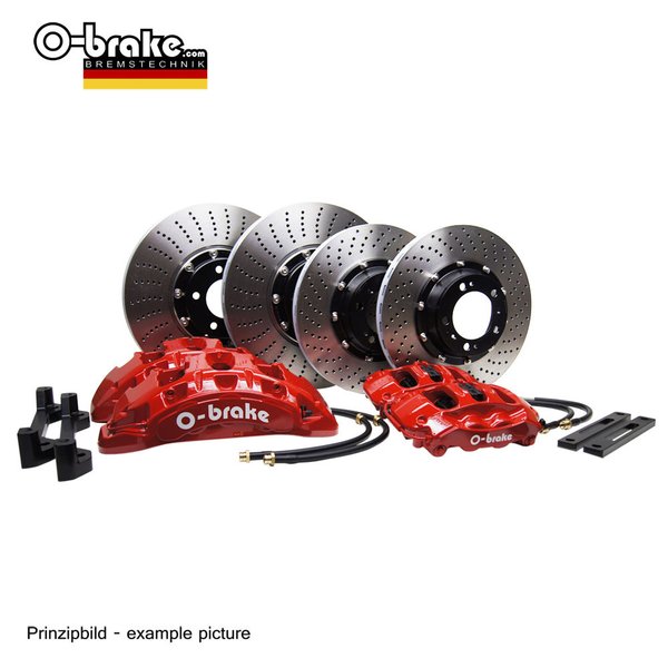 HTCIC sport braking System level1 "type drilled" for BMW M3 Typ E46 - front + rear