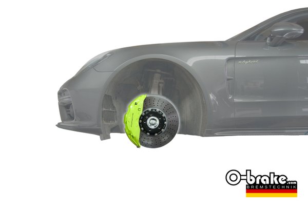 HTCIC Bremsscheiben Kit "Typ drilled" für Porsche Panamera Typ 971 Turbo Hybrid - VA + HA